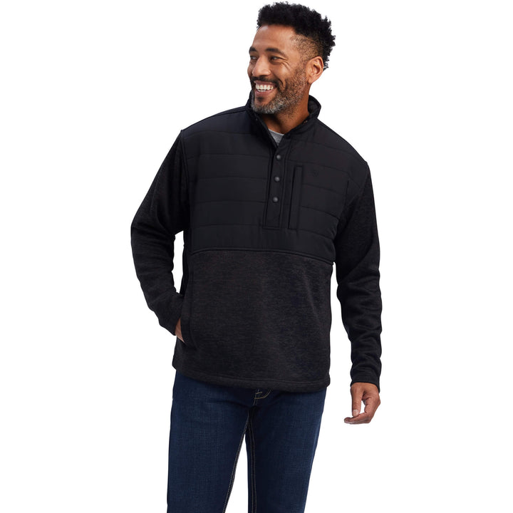 Ariat Men's Charcoal Caldwell Reinforced Snap Sweater
