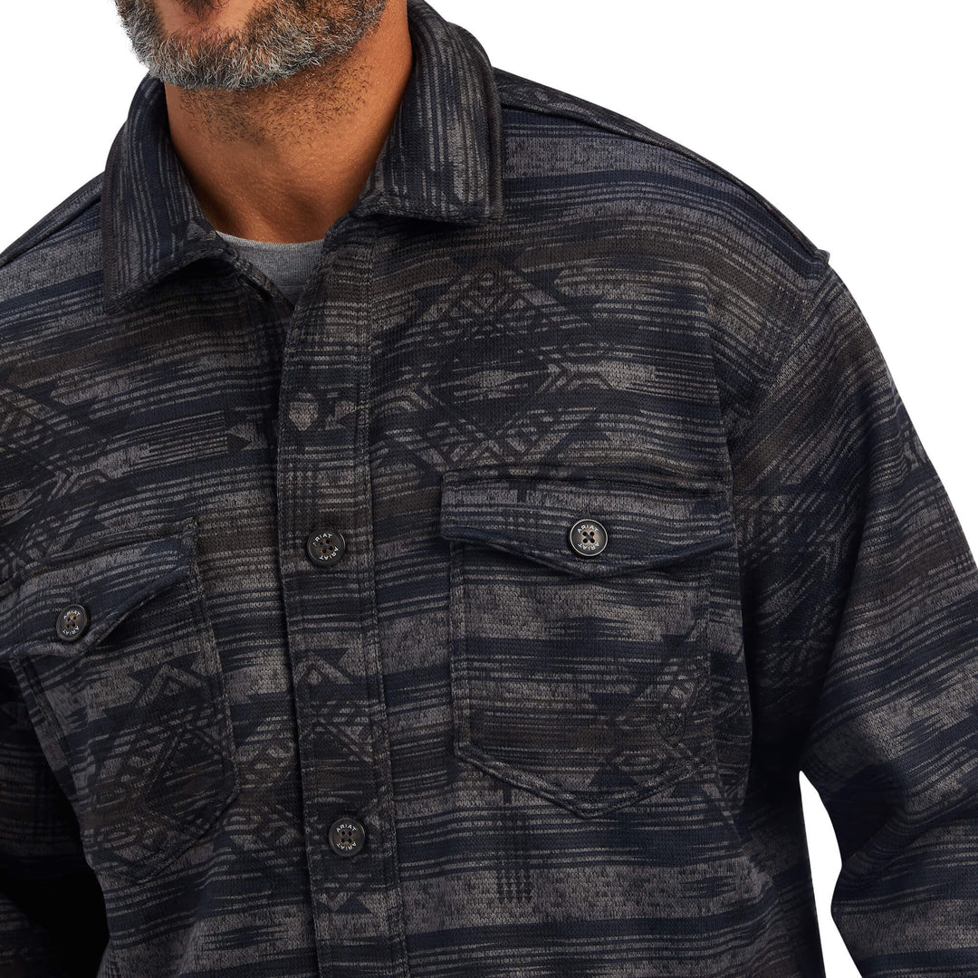 Ariat Men's Grey Caldwell Printed Shirt Jacket