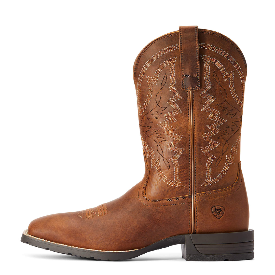 Ariat Men's Thatch Brown Hybrid Ranchwork Western Boot