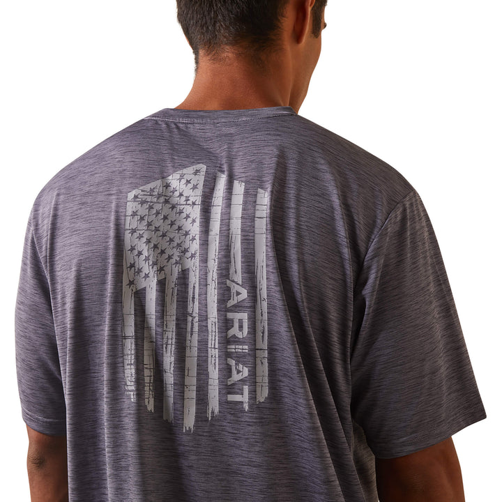 Ariat Men's Greystone Charger Vertical Flag Tee