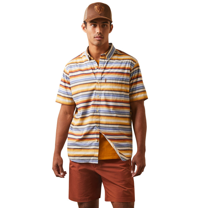 Ariat Men's Sunset Serape Stretch Modern Short Sleeve Shirt