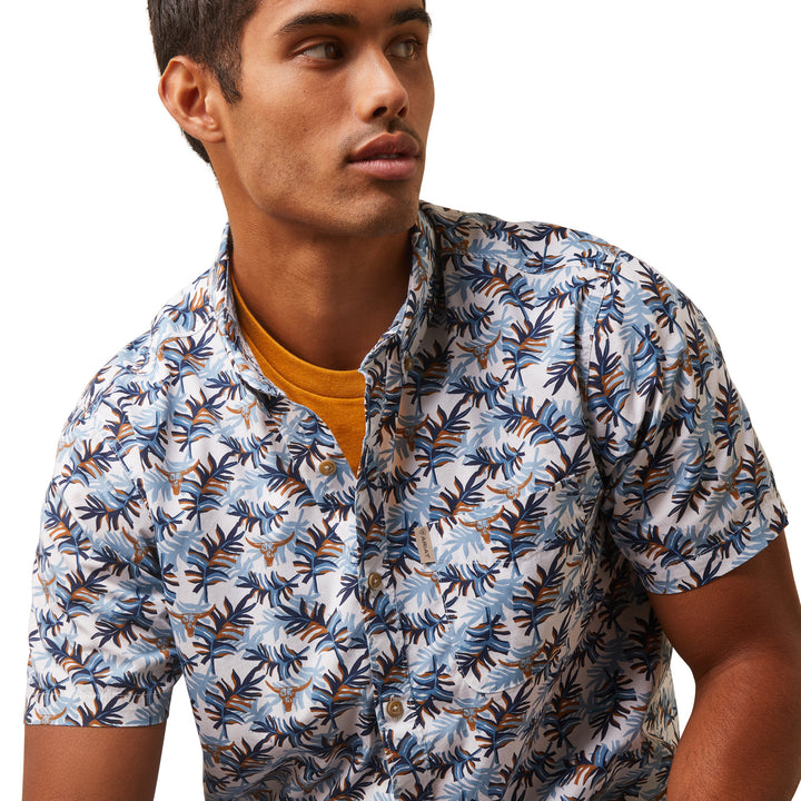Ariat Men's Palm Waves Stretch Modern Short Sleeve Shirt