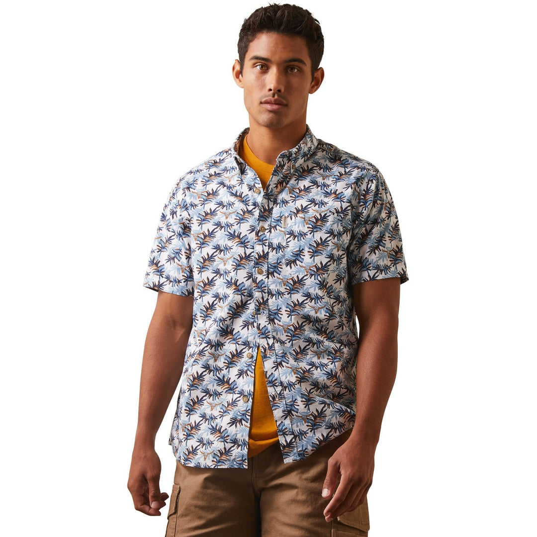 Ariat Men's Palm Waves Stretch Modern Short Sleeve Shirt