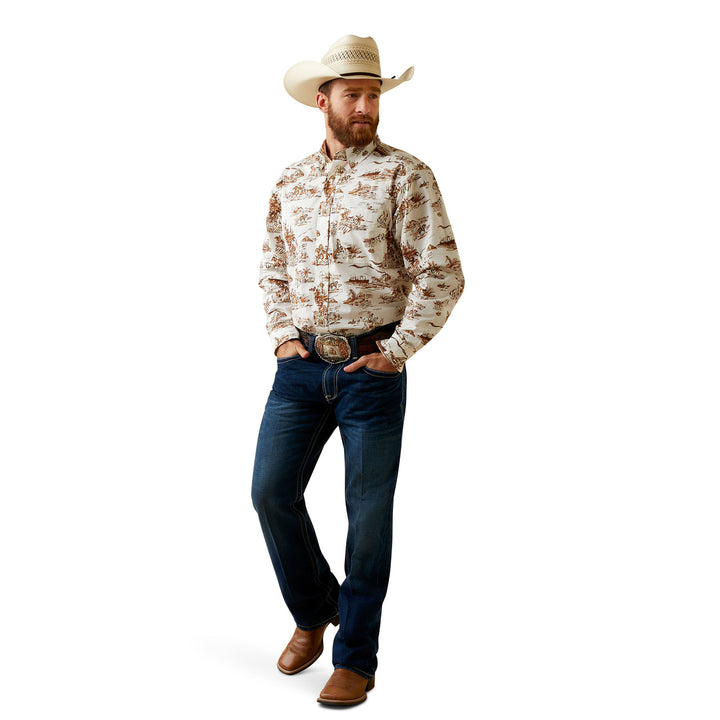 Ariat Men's Paniolo Western Aloha Stretch Wrinkle Free Shirt