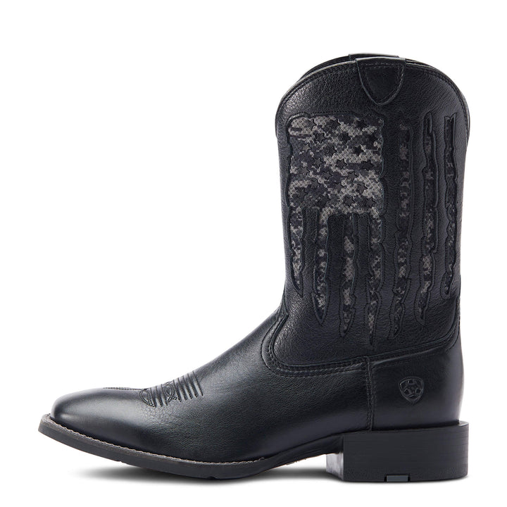 Ariat Men's Black Sport My Country VentTEK Western Boot