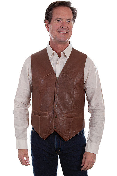 Scully Mens All Leather Vest