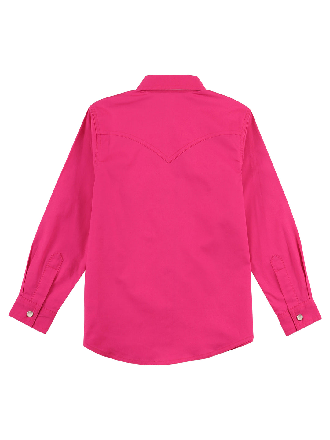 Wrangler Girl's Pink Western Snap Shirt