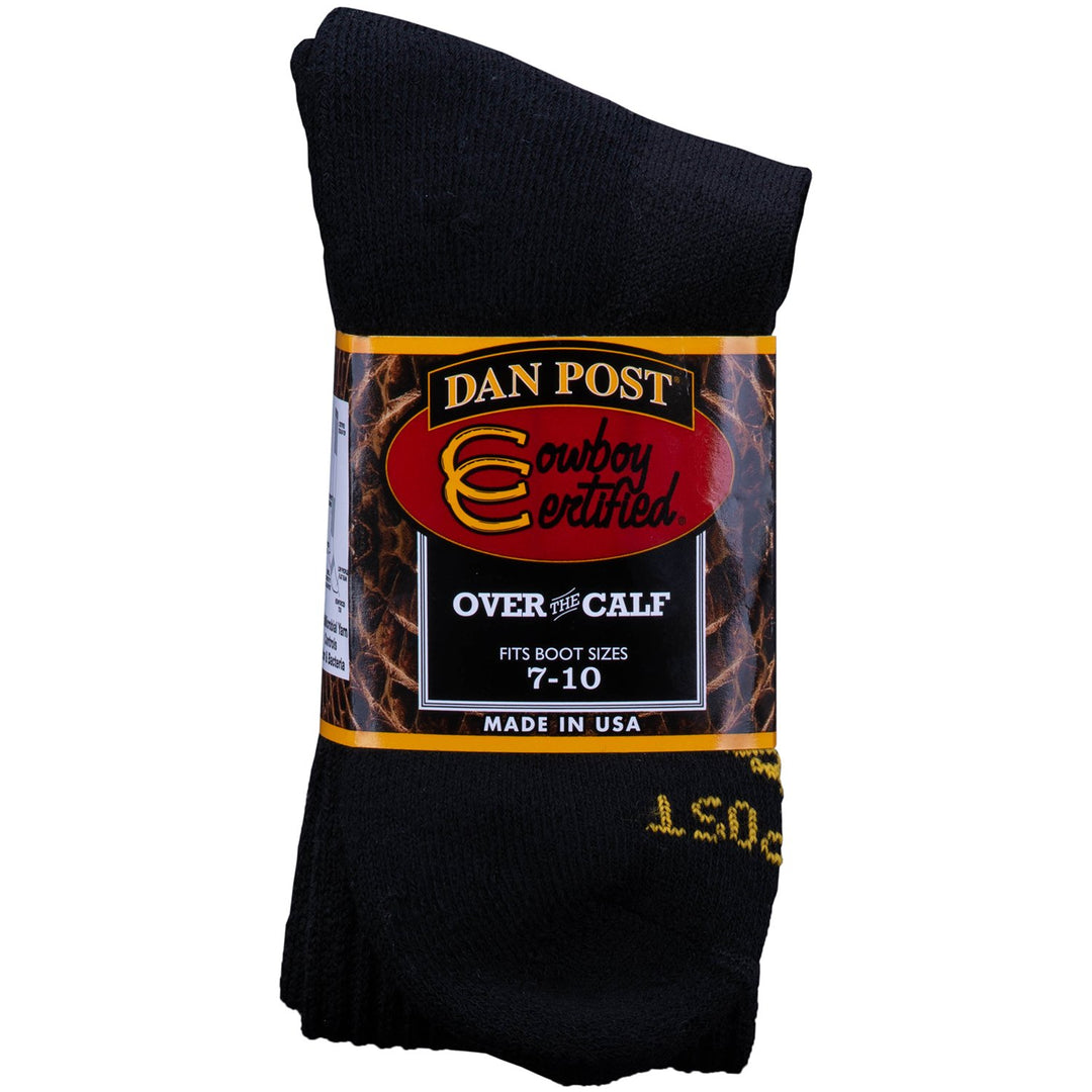 Dan Post Cowboy Certified Black Boot Socks