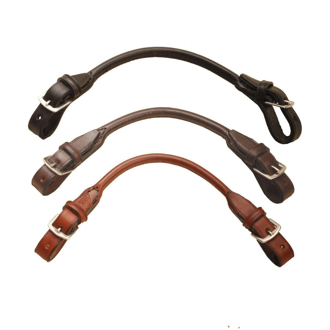 Tory Leather Rolled Bridle Leather Grab Strap With Buckle Ends - West 20 Saddle Co.