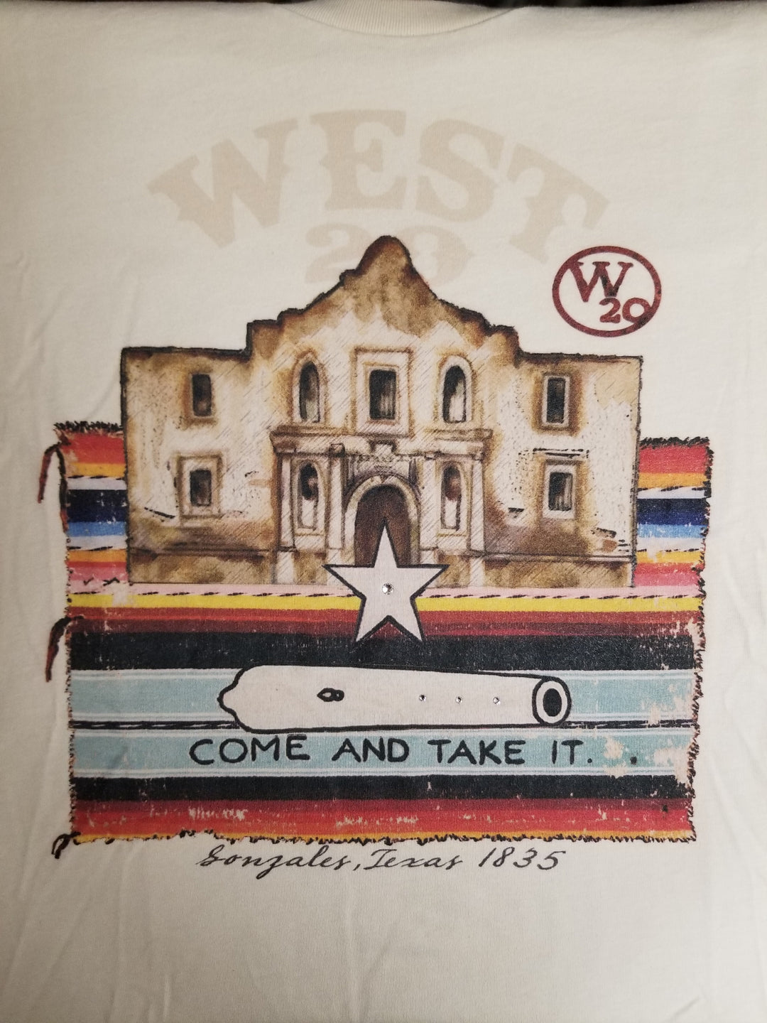 West 20 Saddle Co. Come & Take It Alamo Tee