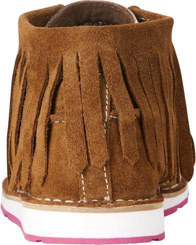 Ariat Women s Cruiser Dark Brown Suede Pink Serape Fringe West