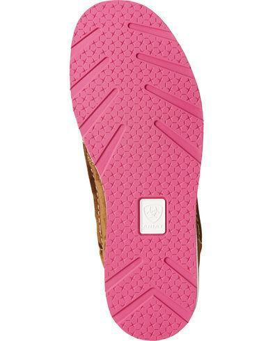 Ariat Women's Cruiser Dark Brown Suede/Pink Serape Fringe - West 20 Saddle Co.