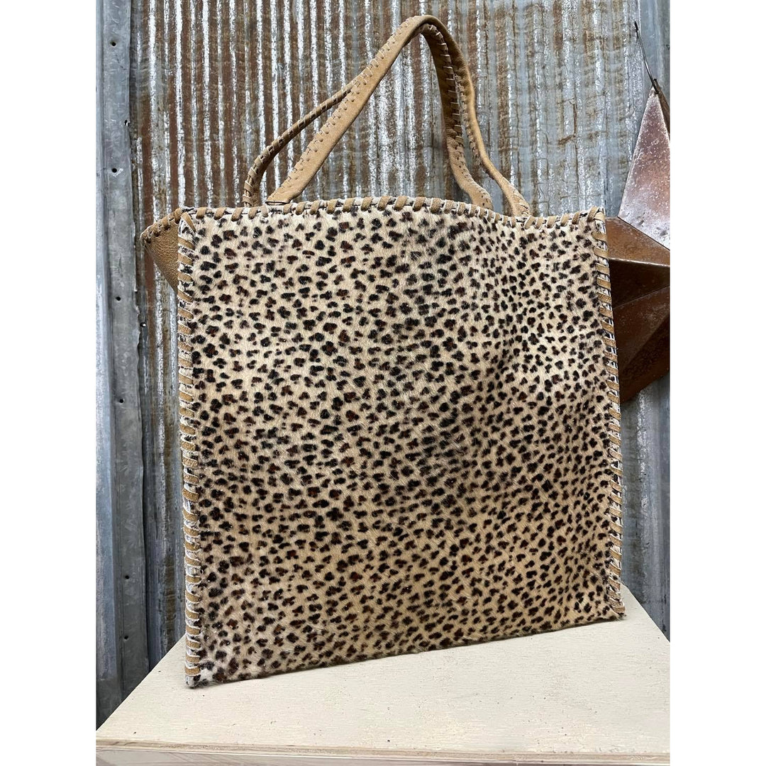 KurtMen Cheetah Tall Box Tote Bag