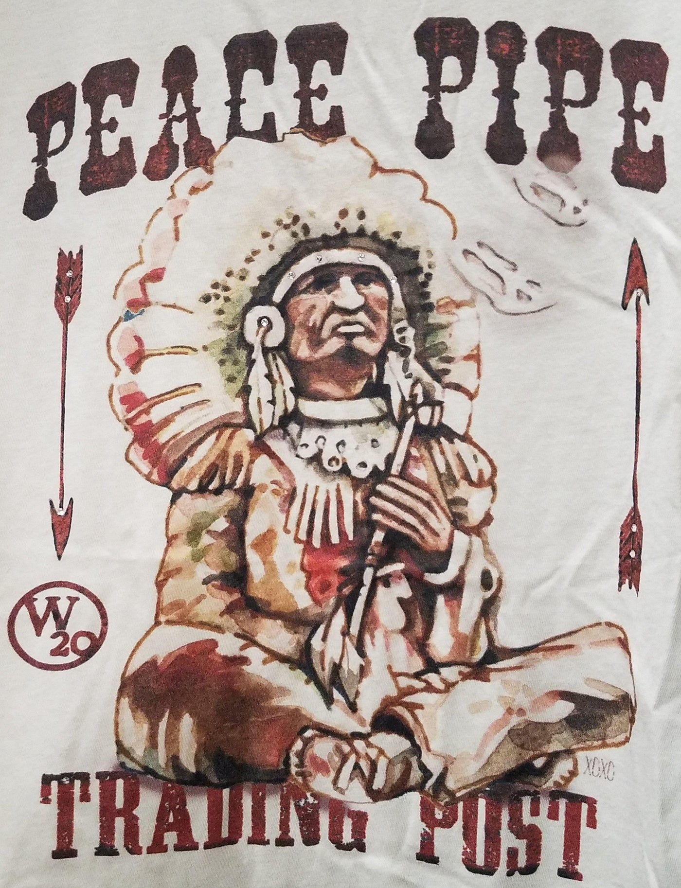 West 20 Saddle Co. Peace Pipe Trading Co. Tee - West 20 Saddle Co.