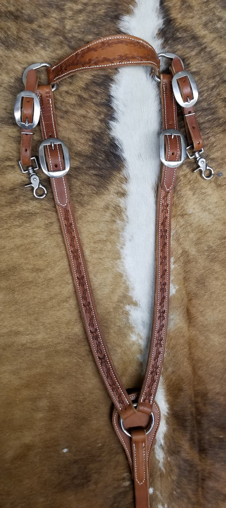 Custom West 20 Barbed Wire Breast Collar