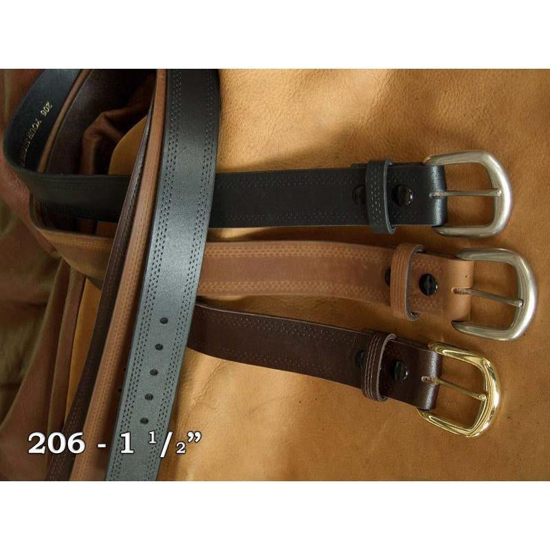 West 20 Saddle Co. 1 1/2" Fine Leather Belts - West 20 Saddle Co.