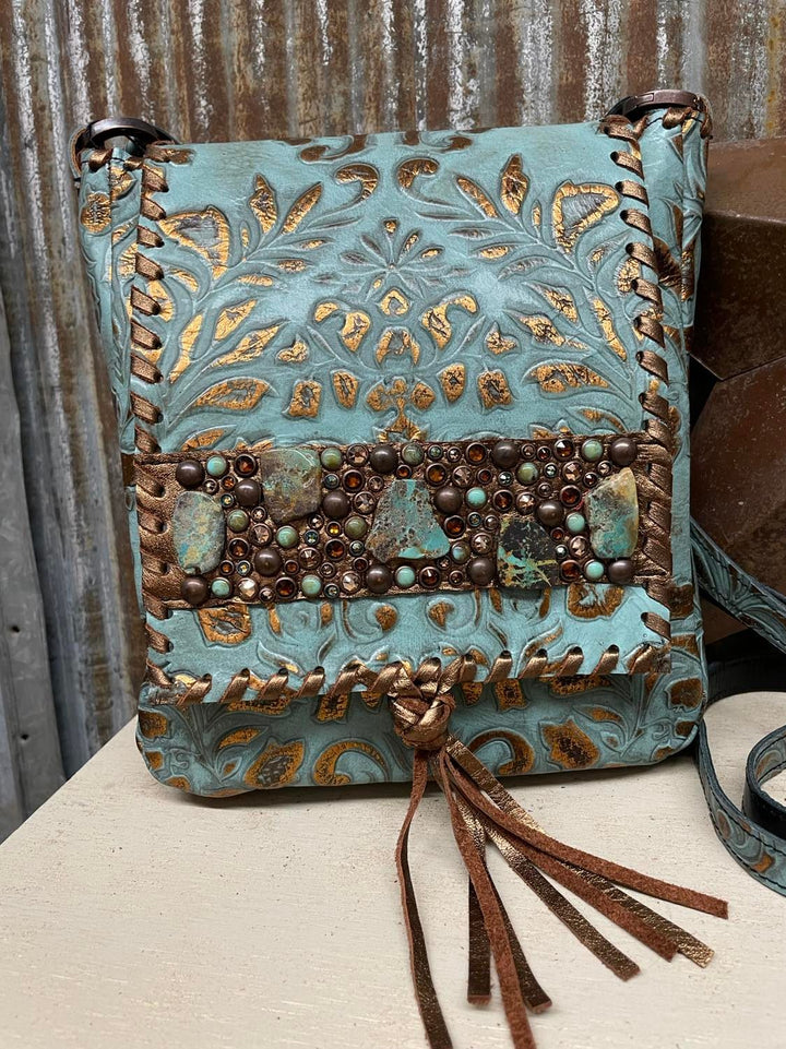 KurtMen Turquoise Mini Traveler Bag