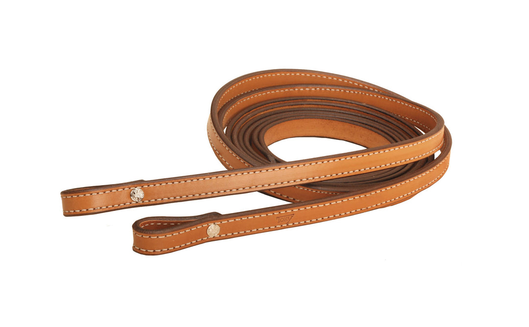 Tory Leather Partial Double Stitched Reins