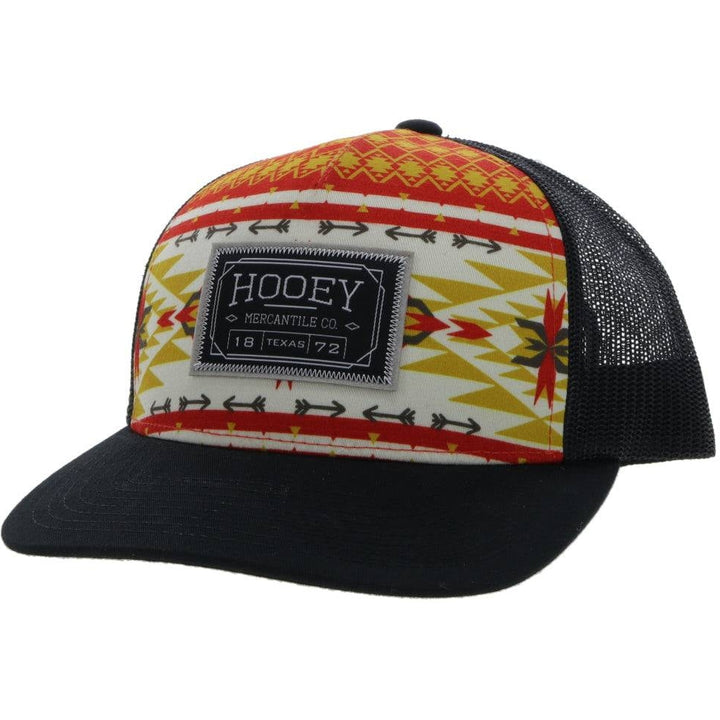 Hooey Red and Yellow Aztec Print Doc Hat