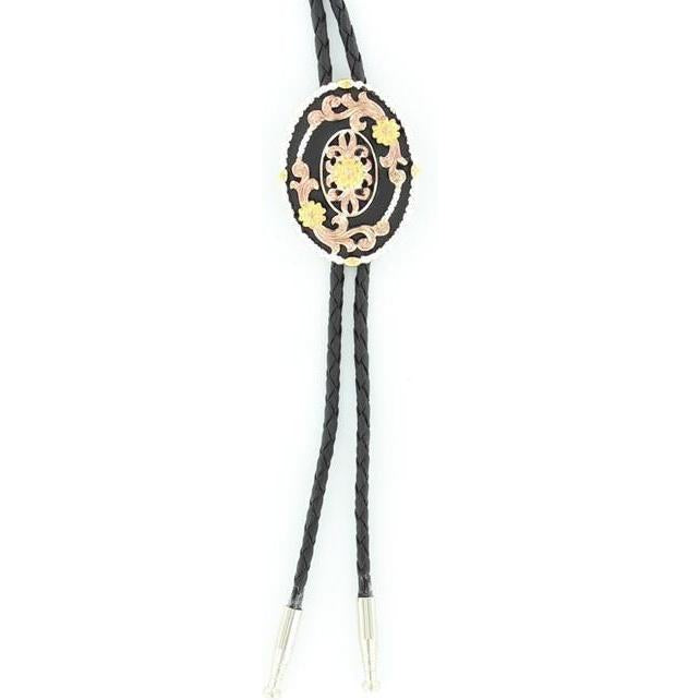 M&F Western Products Tri Color Flower Bolo Tie - West 20 Saddle Co.