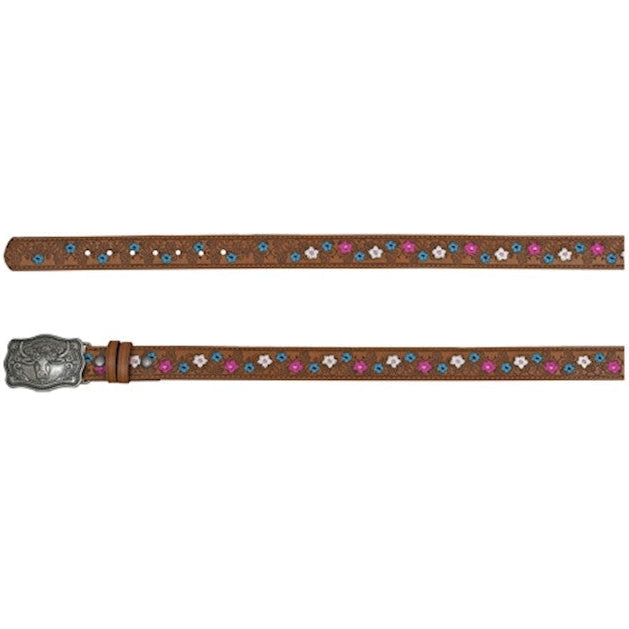Catchfly Girl's Floral Embroidered Belt