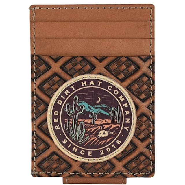 Red Dirt Hat Co Desert Patch Leather Card Case