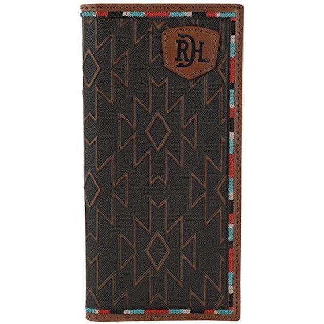 Red Dirt Hat Co Multicolor Stitching Leather Rodeo Wallet