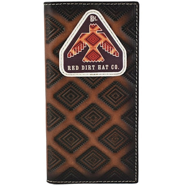 Red Dirt hat Co Thunderbird Patch Rodeo Wallet