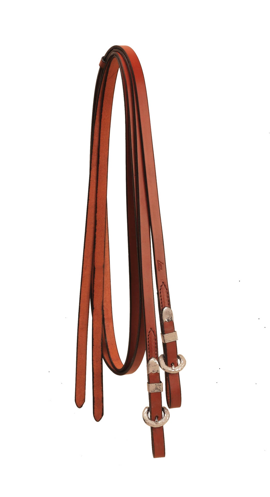 Tory Leather Silver Buckle End Show Reins