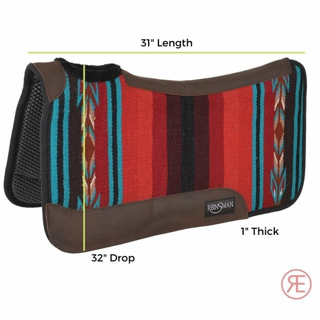 Reinsman Red Serape Square Contour Close Contact Tacky Pad