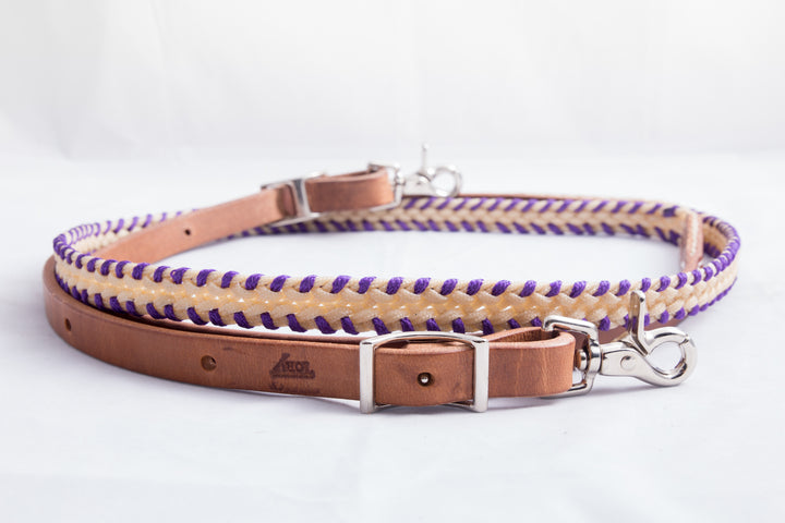 Tory Leather Wax Laced Roping Reins