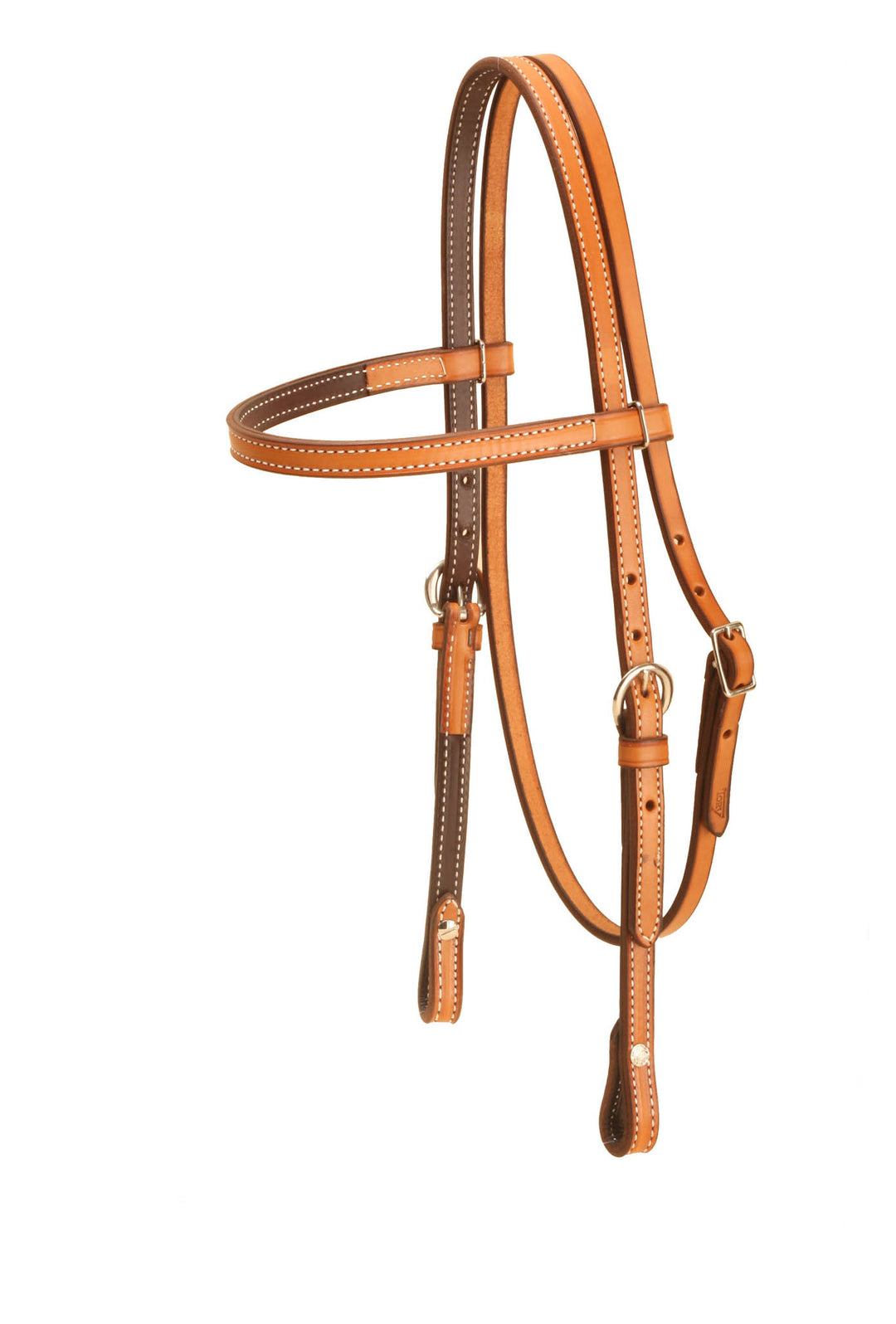 Tory Leather 5/8" Double and Stitched Browband Headstall