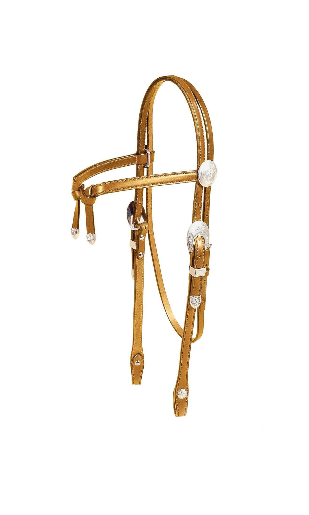 Tory Leather Oklahoma Knotted Brow Show Headstall - West 20 Saddle Co.