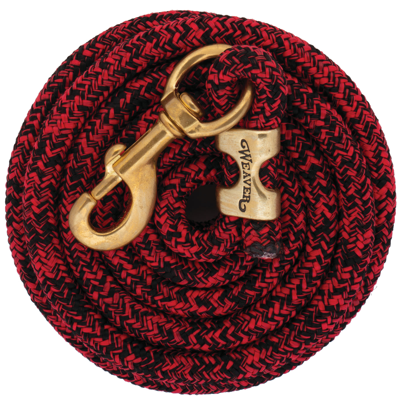 Weaver Leather Poly Lead Rope with Solid Brass 225 Snap (Multiple Color Options)