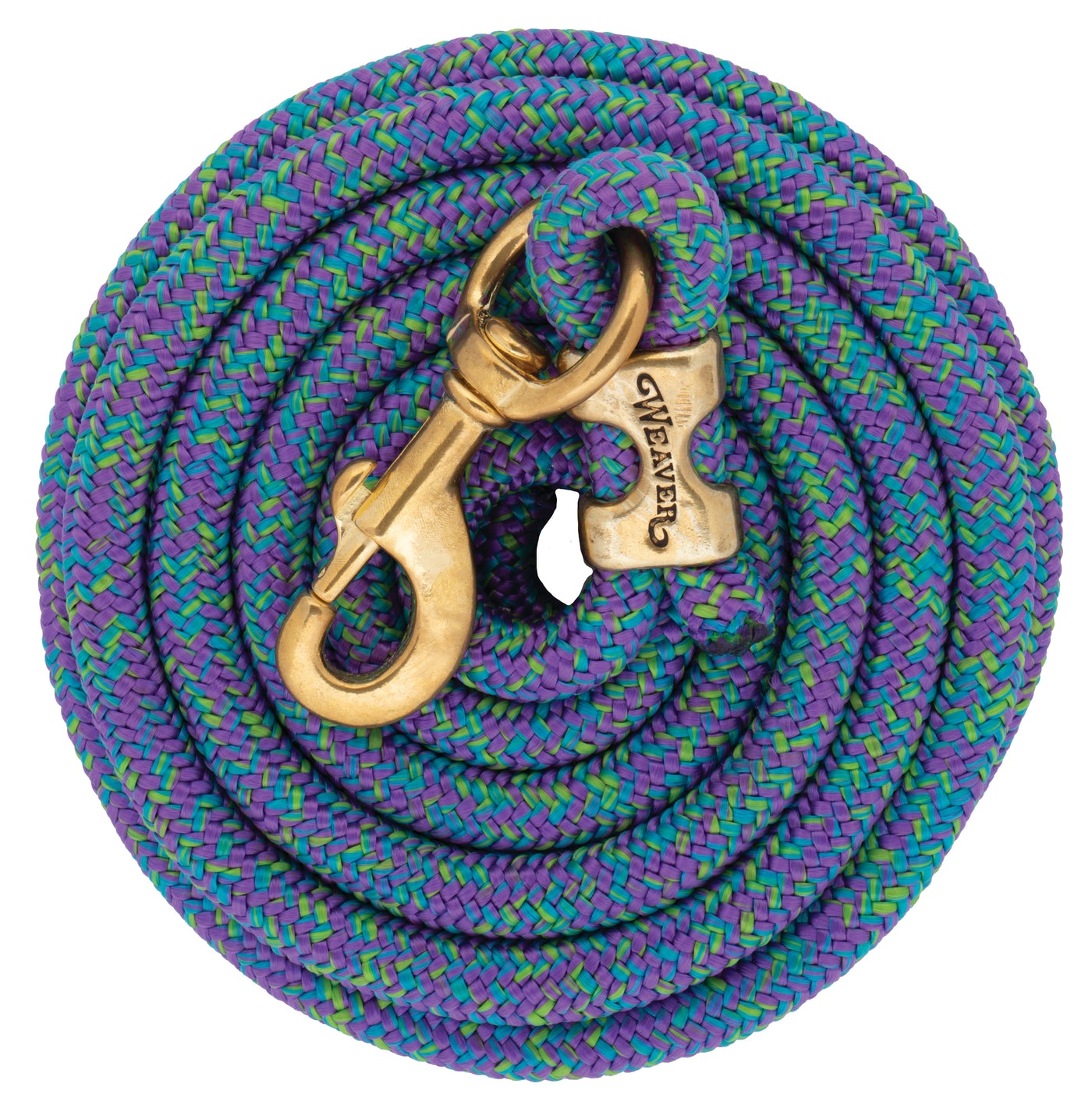 Weaver Leather Poly Lead Rope with Solid Brass 225 Snap (Multiple Color Options)
