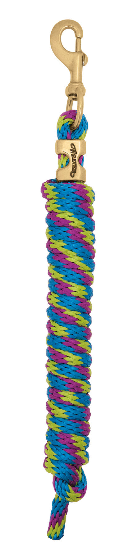 Weaver Leather Poly Lead Rope with Solid Brass 225 Snap (Multiple Color Options)