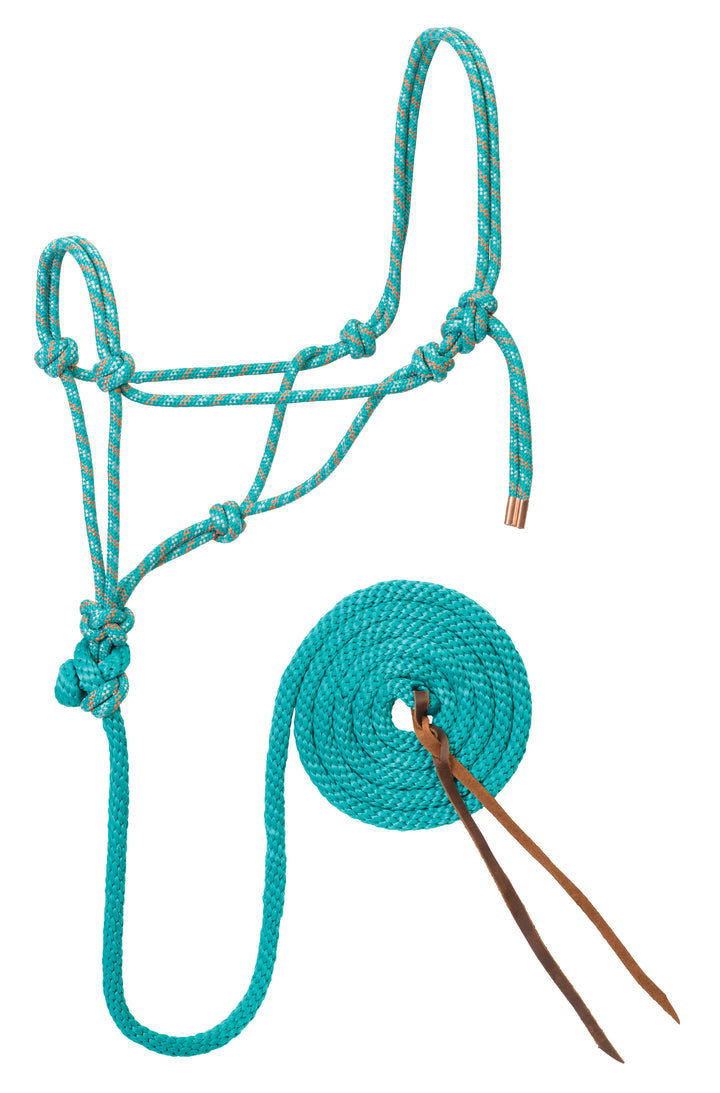 Weaver Diamond Braid Rope Halter and Lead (Multiple Color Options)