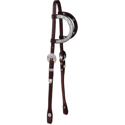 Tory Leather Oklahoma Double Ear Show Headstall - West 20 Saddle Co.
