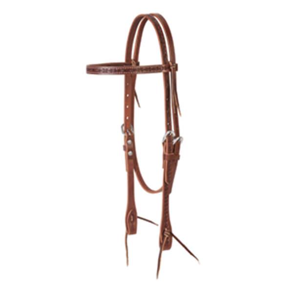 Weaver Leather Barbed Wire Browband Headstall - West 20 Saddle Co.