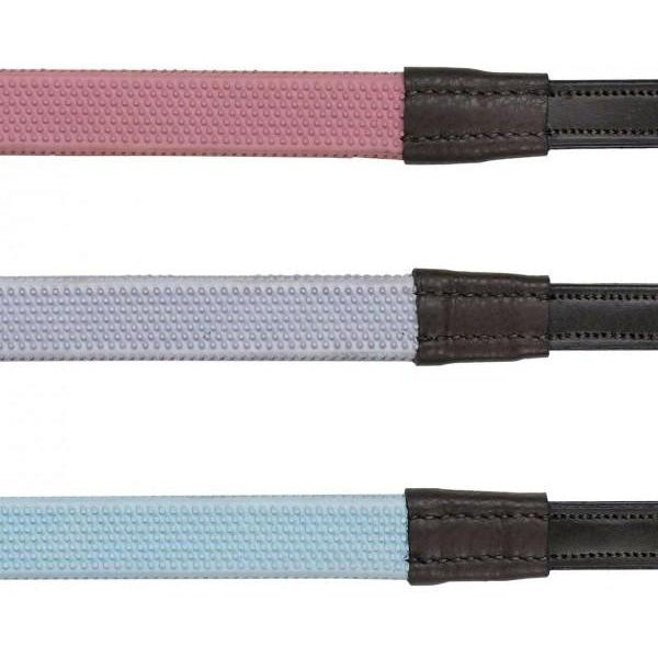 Camelot Colorful Rubber Covered Reins - West 20 Saddle Co.