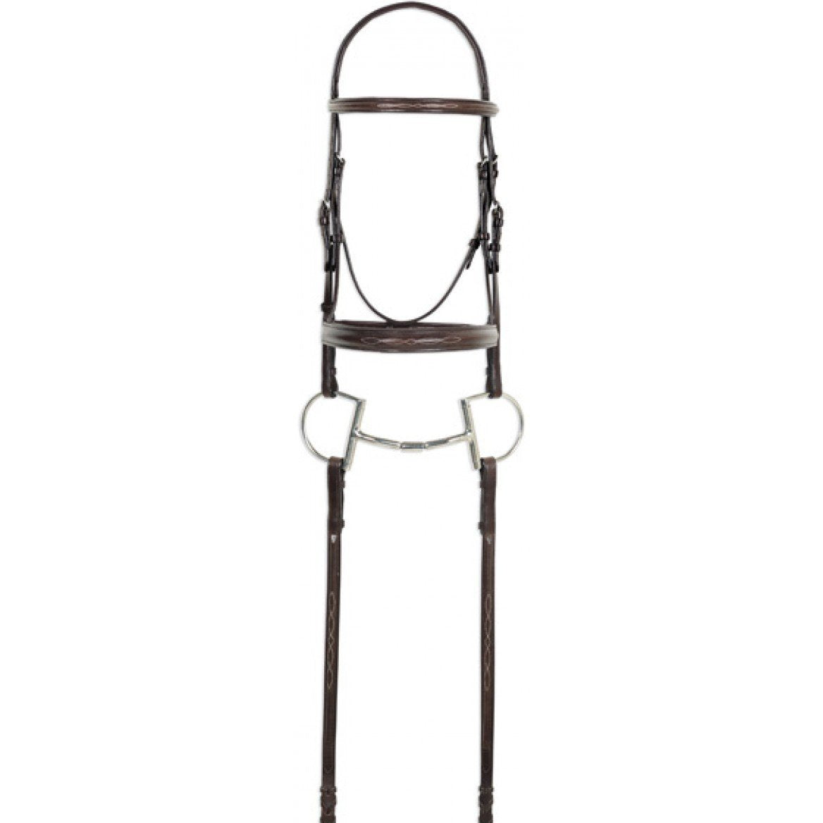 Ovation Classic Collection - Fancy Raised Comfort Crown Padded Bridle With Fancy Raised Laced Reins - West 20 Saddle Co.