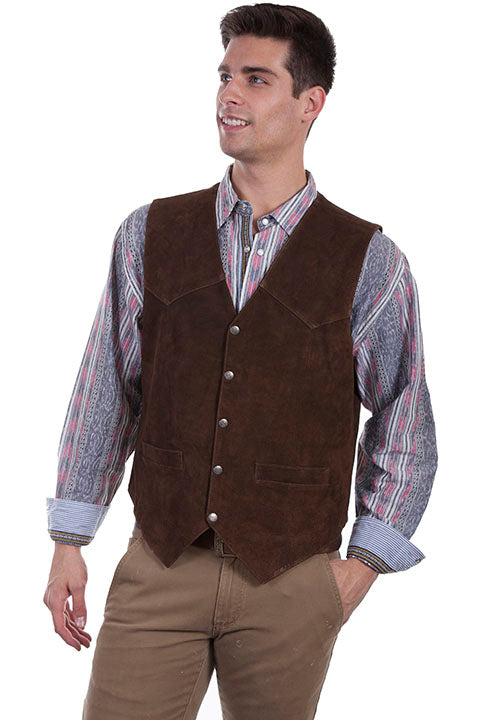 Scully Mens Classic Western Vest
