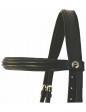 Henri de Rivel Padded Raised Dressage Bridle With Jawband Crank And Flash With Web Reins - West 20 Saddle Co.
