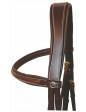 Henri de Rivel Pro Mono Crown Padded Bridle With Laced Reins - West 20 Saddle Co.