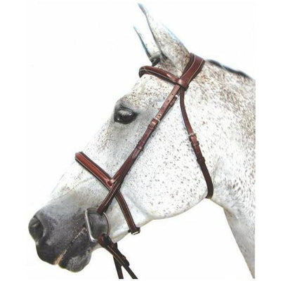 Henri de Rivel Pro Mono Crown Padded Bridle With Laced Reins - West 20 Saddle Co.