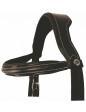Henri de Rivel Pro Mono Crown Fancy Bridle With Patent Leather Piping - West 20 Saddle Co.