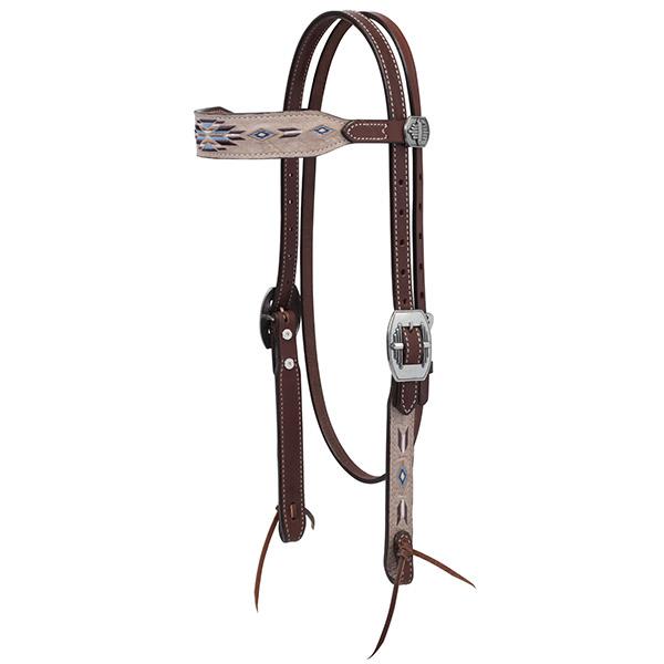 Weaver Leather Winter Star Browband Headstall - West 20 Saddle Co.