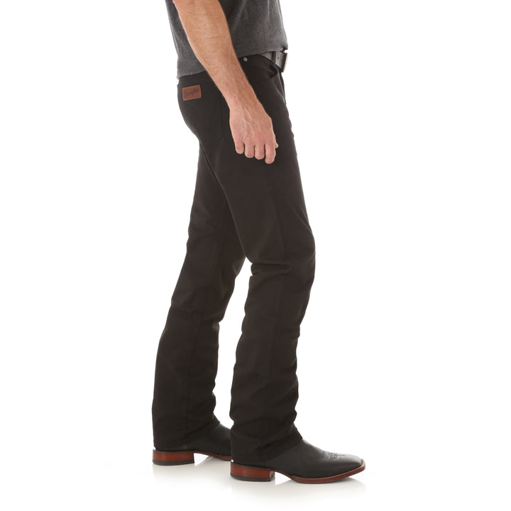 Wrangler Men's Retro Slim Straight Jean-Black