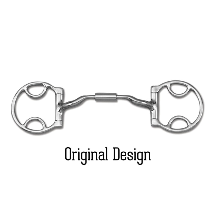 Myler Stainless Steel Western Dee Bit with Hooks and Low Port Snaffle