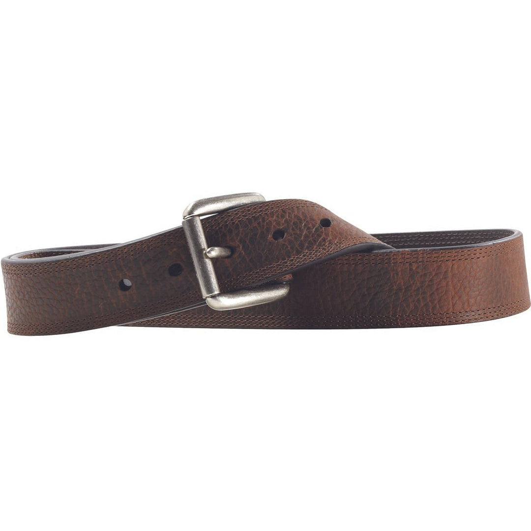 Ariat Dark Brown Triple Stitch Leather Belt